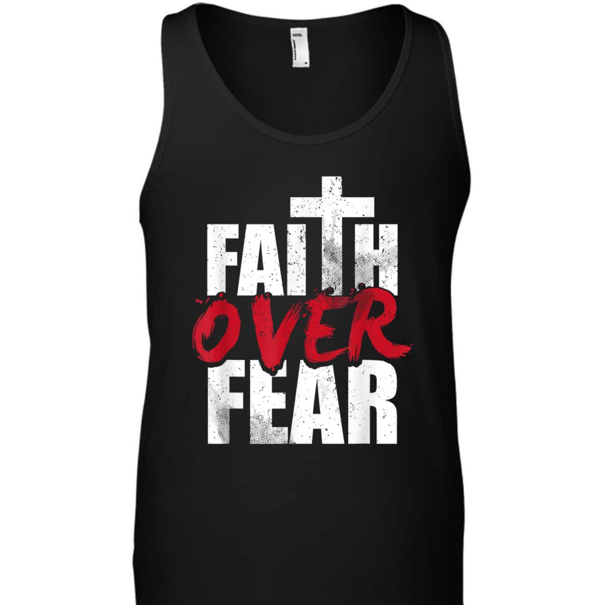 Faith Over Fear Vintage Cool Christian Faith Cross T-Shirt Faith Over Fear Vintage Cool Christian Faith Cross T-Shirt