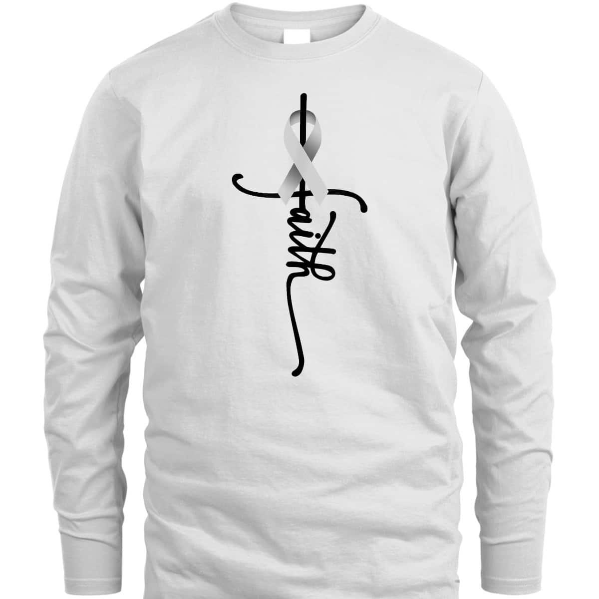 Lung Cancer Faith Lung Cancer Awareness Support T-Shirt