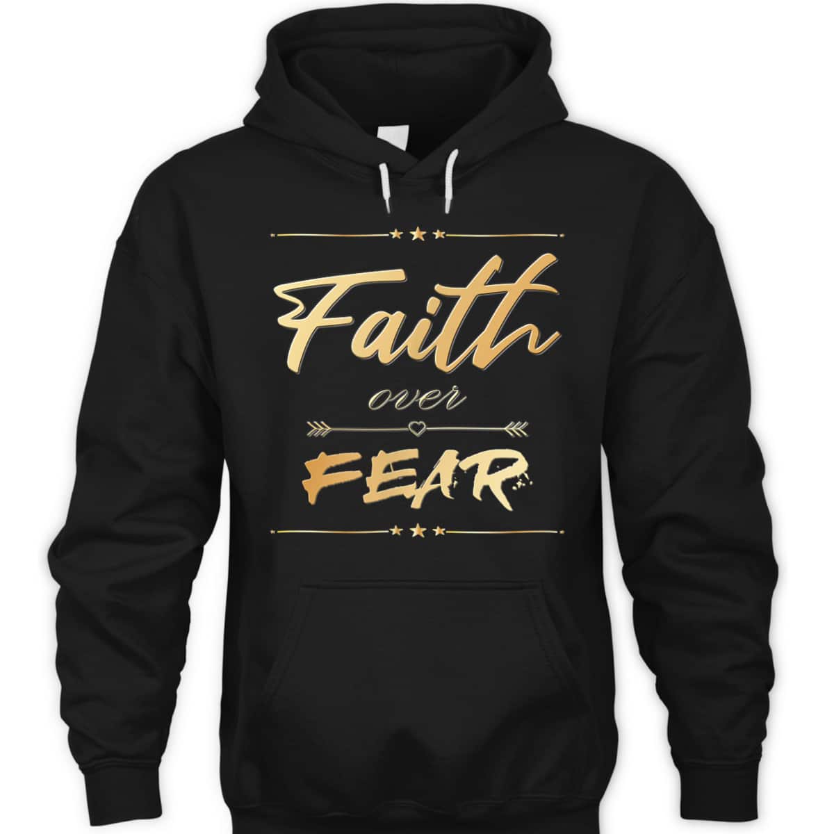 Faith Over Fear T-Shirt Bible Saying Christian Gift Faith Over Fear T-Shirt Bible Saying Christian Gift