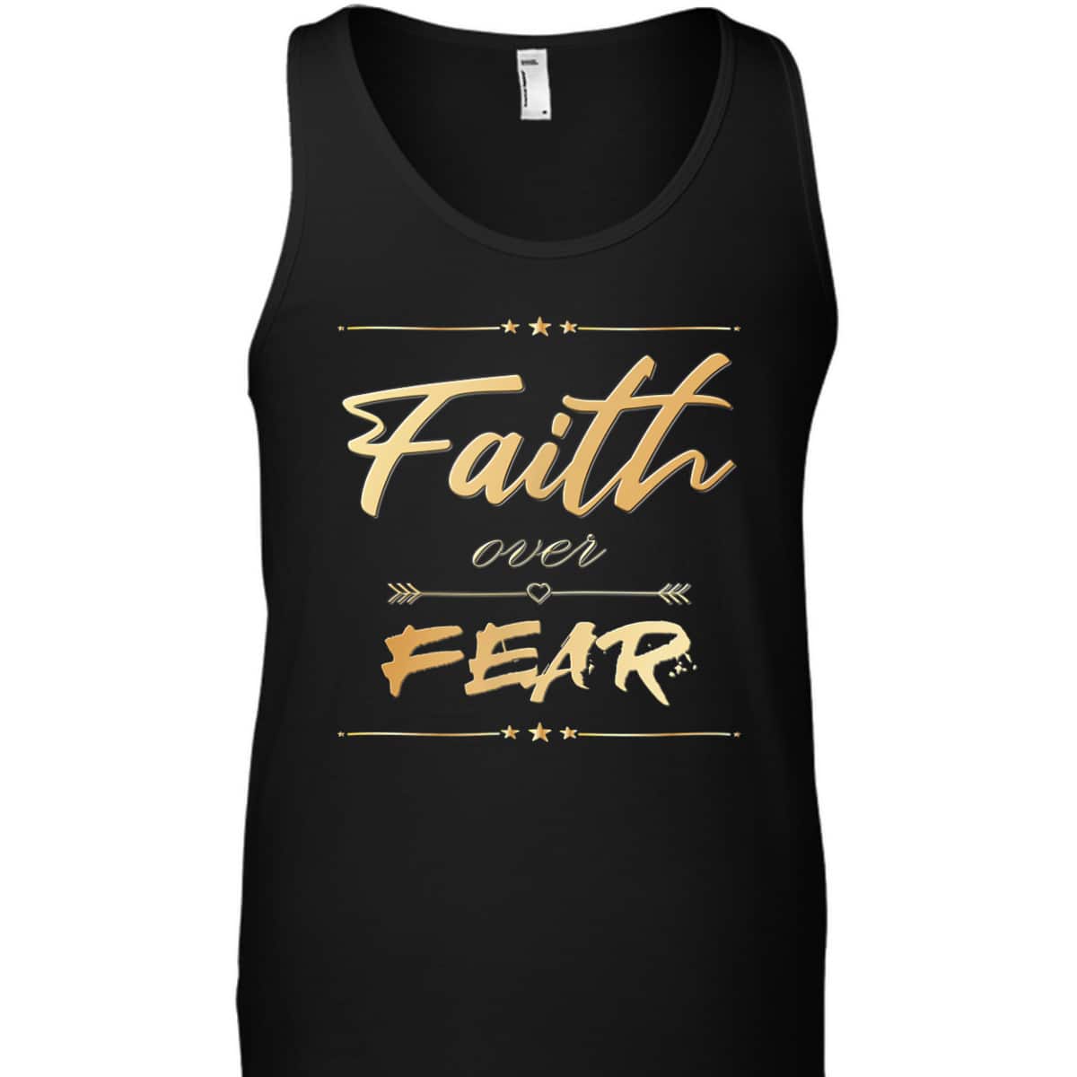Faith Over Fear T-Shirt Bible Saying Christian Gift Faith Over Fear T-Shirt Bible Saying Christian Gift