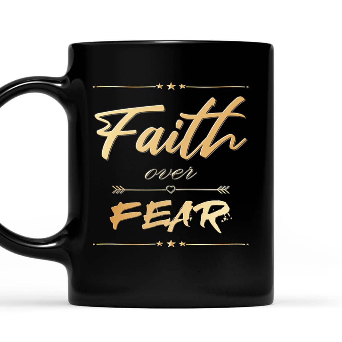 Faith Over Fear T-Shirt Bible Saying Christian Gift Faith Over Fear T-Shirt Bible Saying Christian Gift