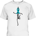 Ovarian Cancer Christian Faith Ovarian Cancer Awareness Support T-Shirt