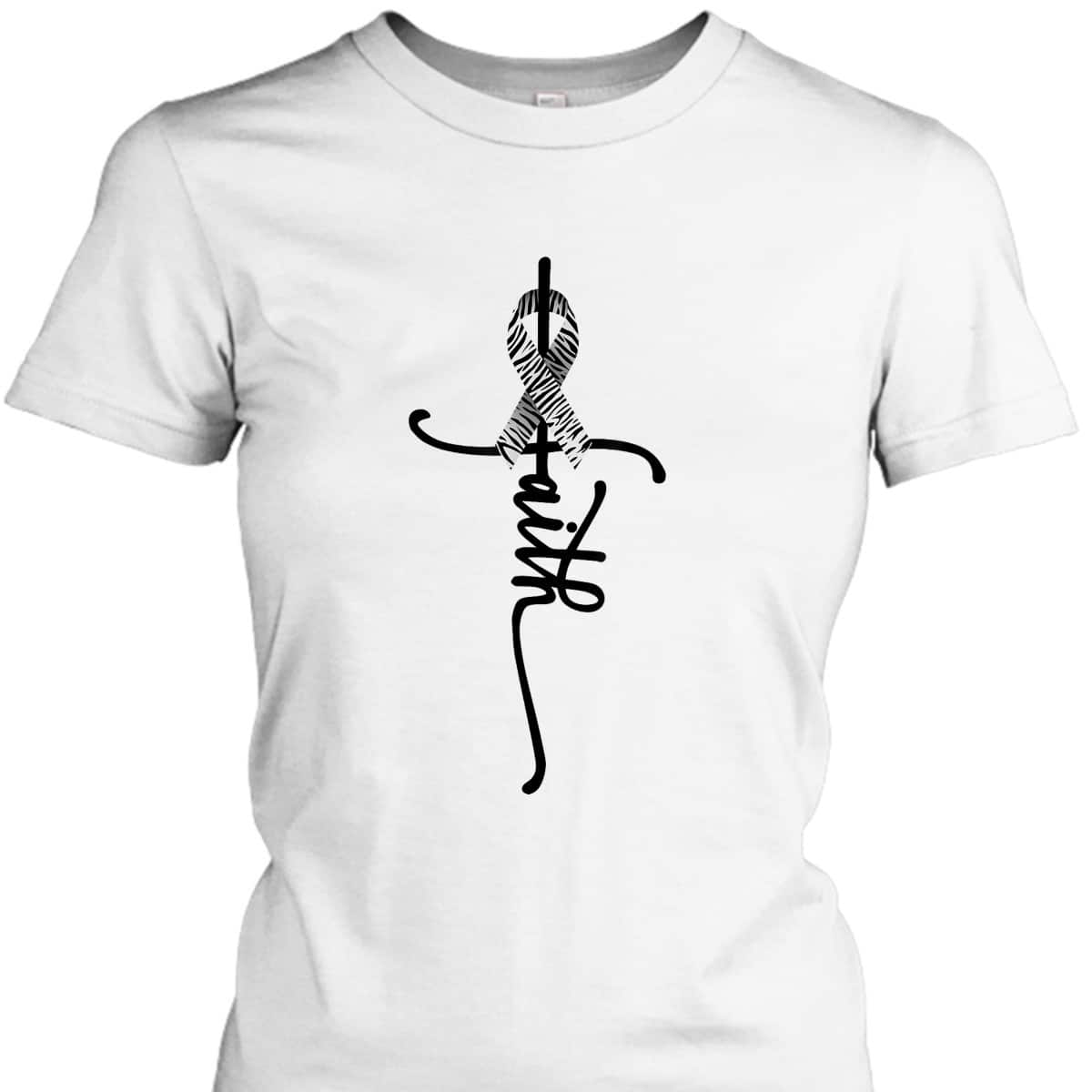 Carcinoid Cancer Faith Carcinoid Cancer Awareness Support T-Shirt
