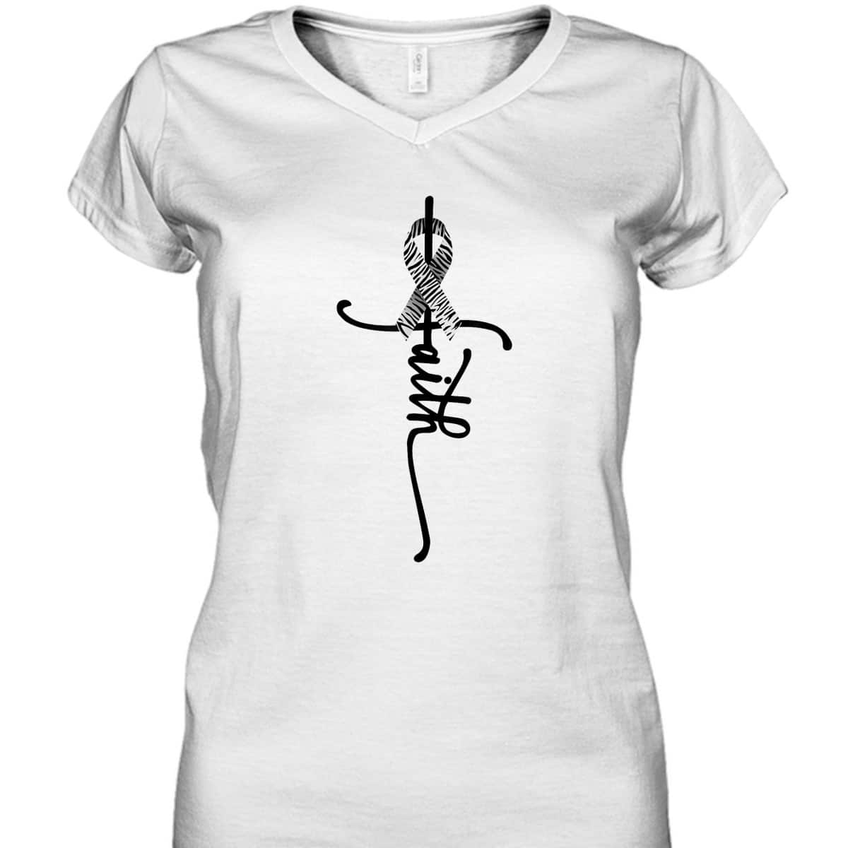 Carcinoid Cancer Faith Carcinoid Cancer Awareness Support T-Shirt