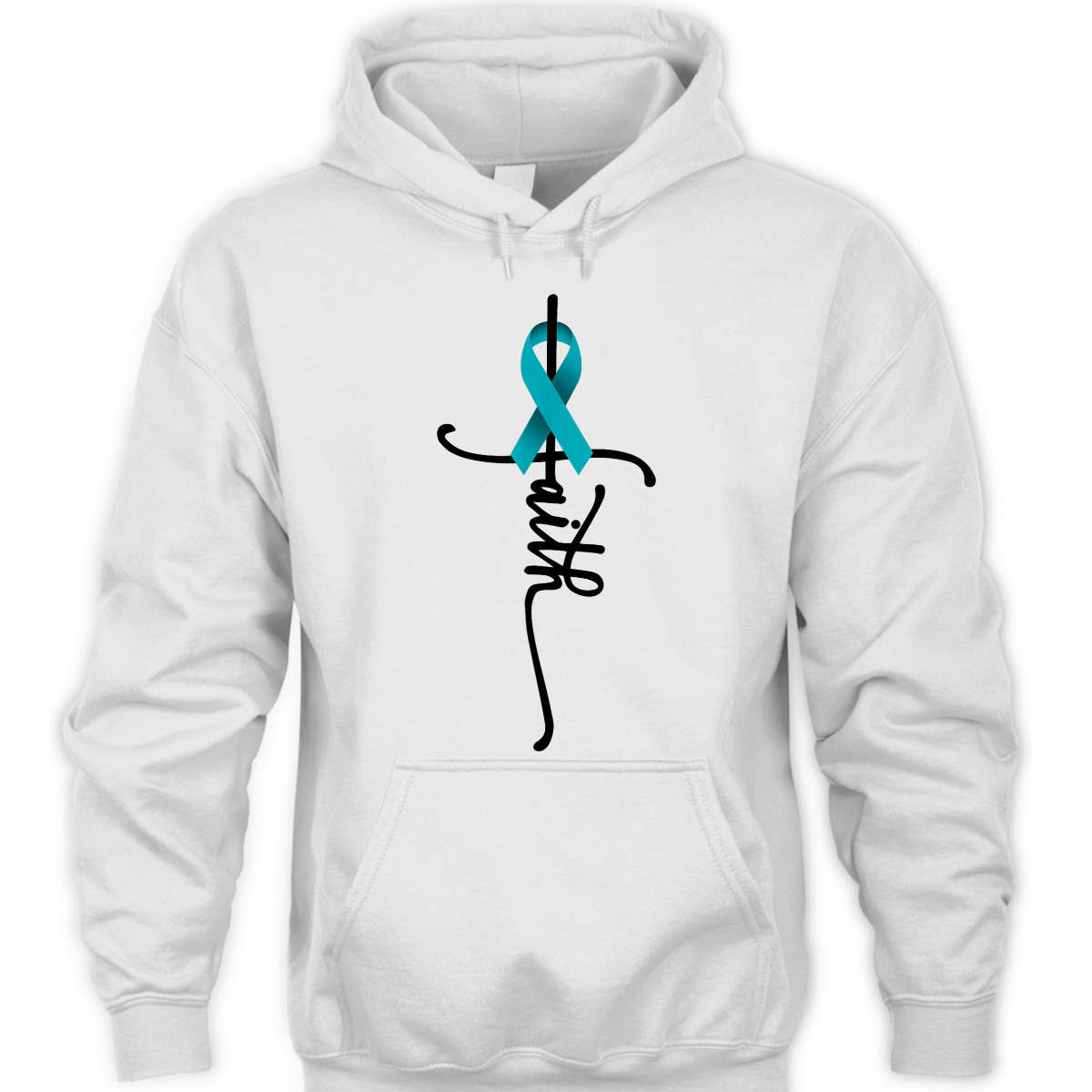 Ovarian Cancer Christian Faith Ovarian Cancer Awareness Support T-Shirt