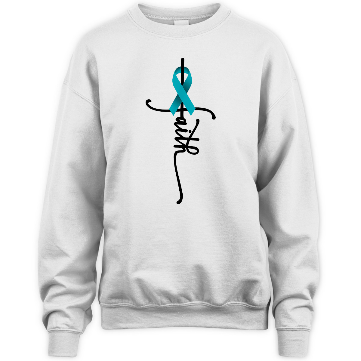 Ovarian Cancer Christian Faith Ovarian Cancer Awareness Support T-Shirt