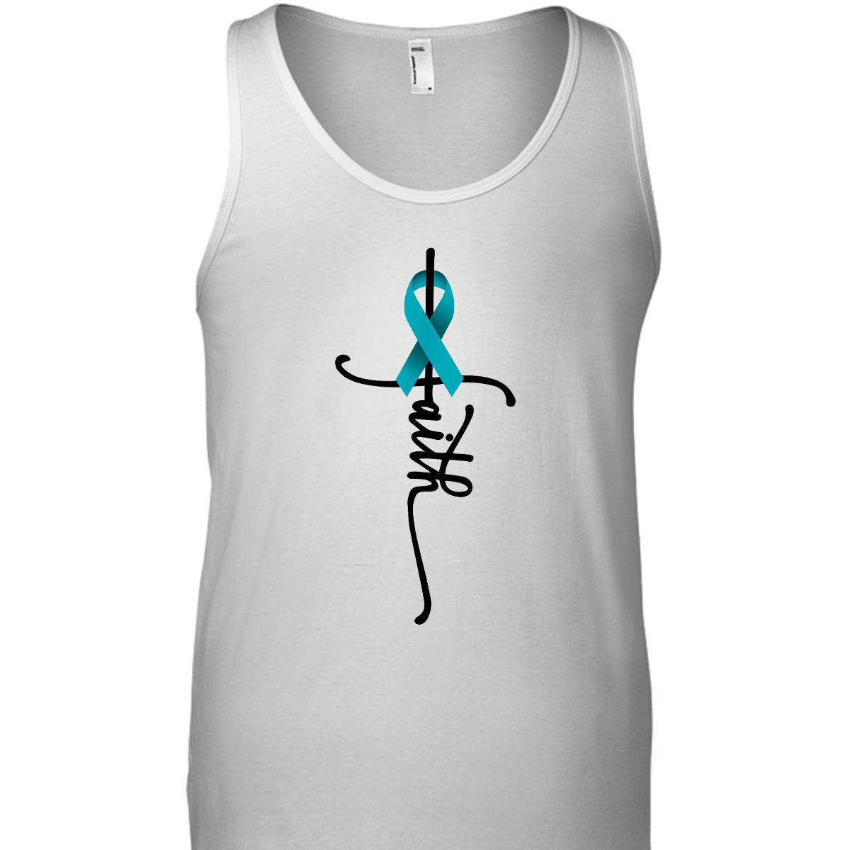 Ovarian Cancer Christian Faith Ovarian Cancer Awareness Support T-Shirt
