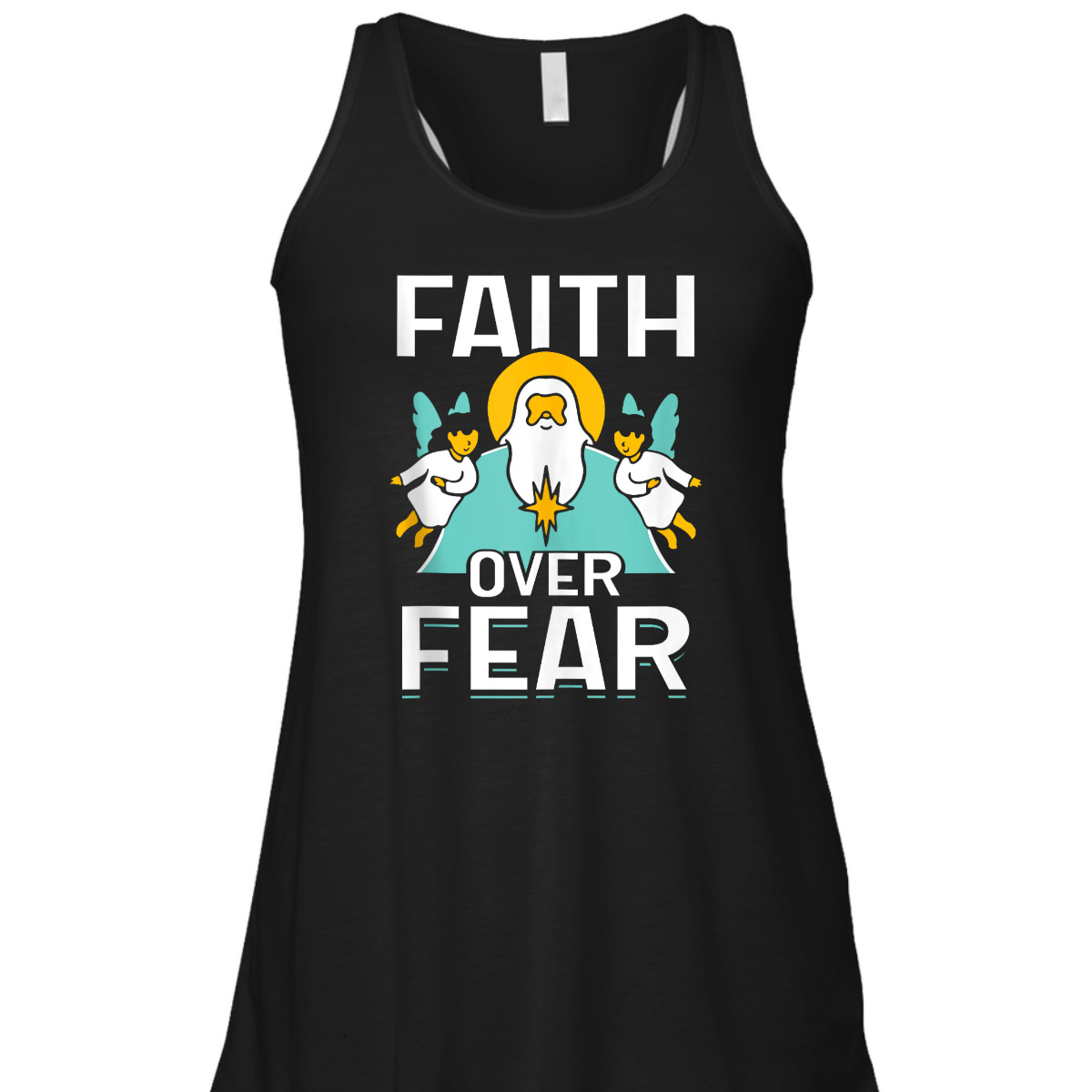 Faith Over Fear Lord Religious Bible Verse T-Shirt Faith Over Fear Lord Religious Bible Verse T-Shirt