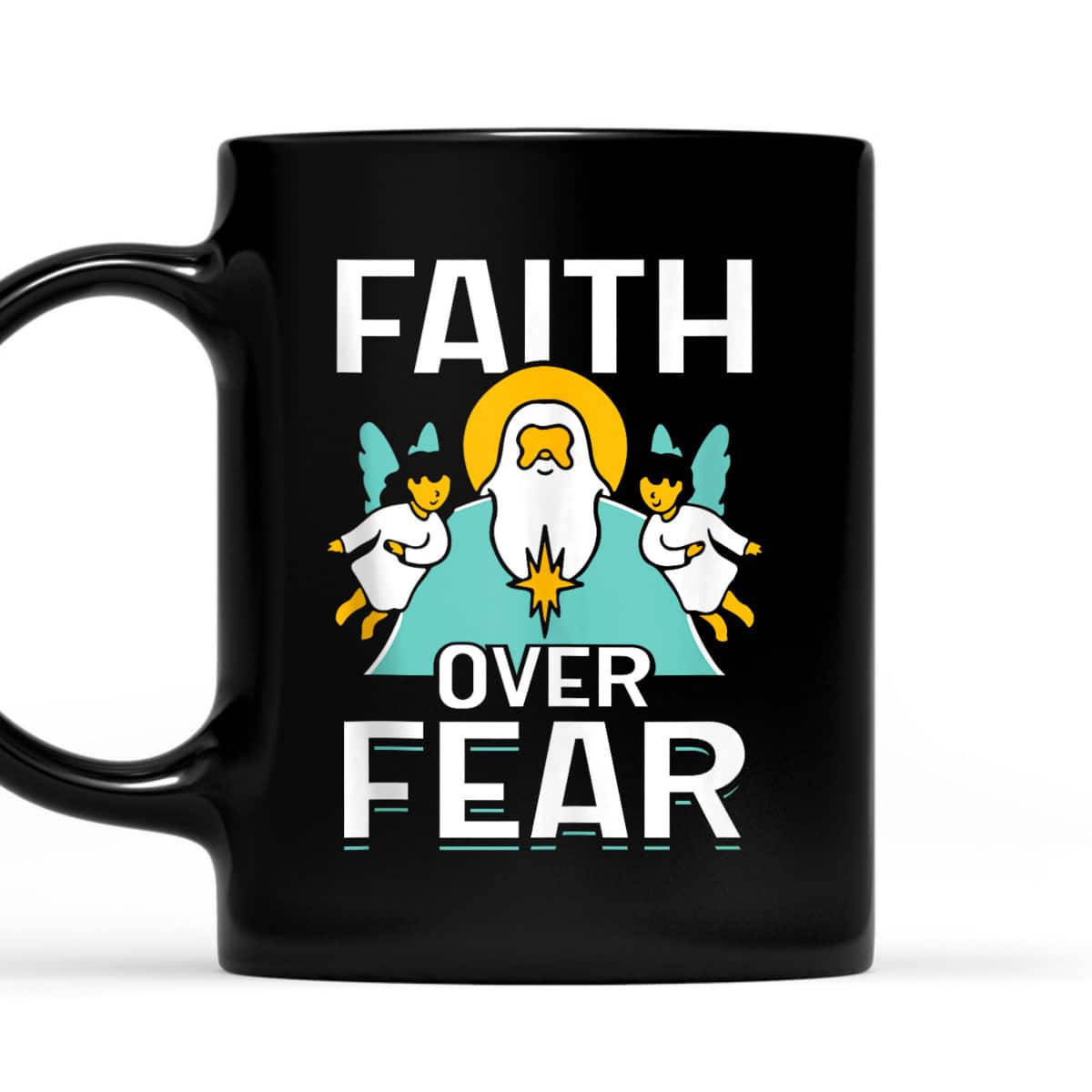 Faith Over Fear Lord Religious Bible Verse T-Shirt Faith Over Fear Lord Religious Bible Verse T-Shirt