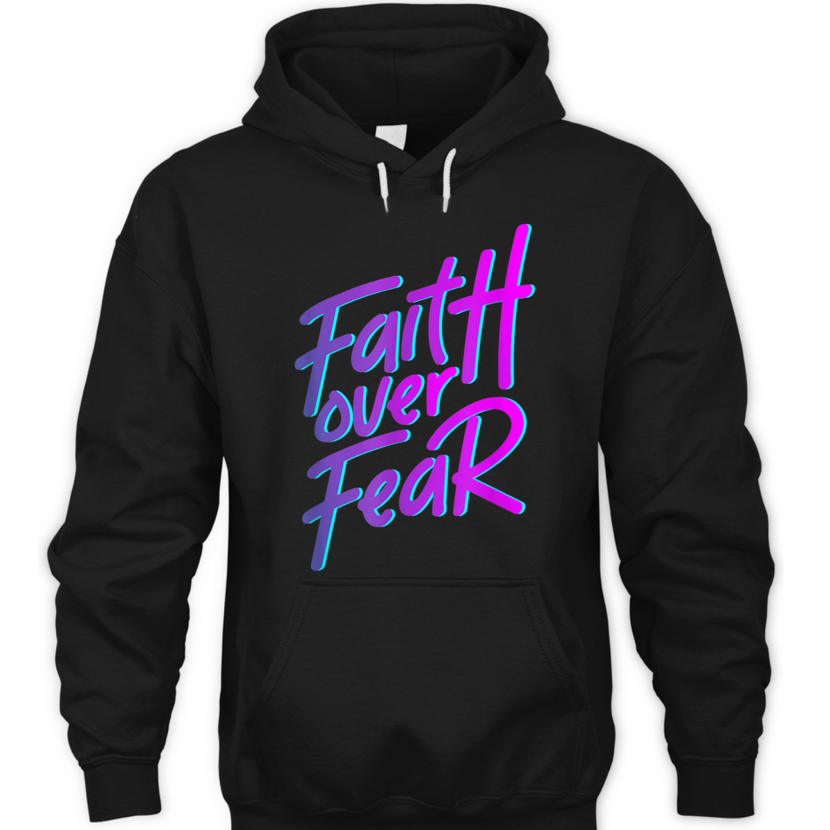 Faith Over Fear T-Shirt Vintage 90s Style Christian Gift Faith Over Fear T-Shirt Vintage 90s Style Christian Gift