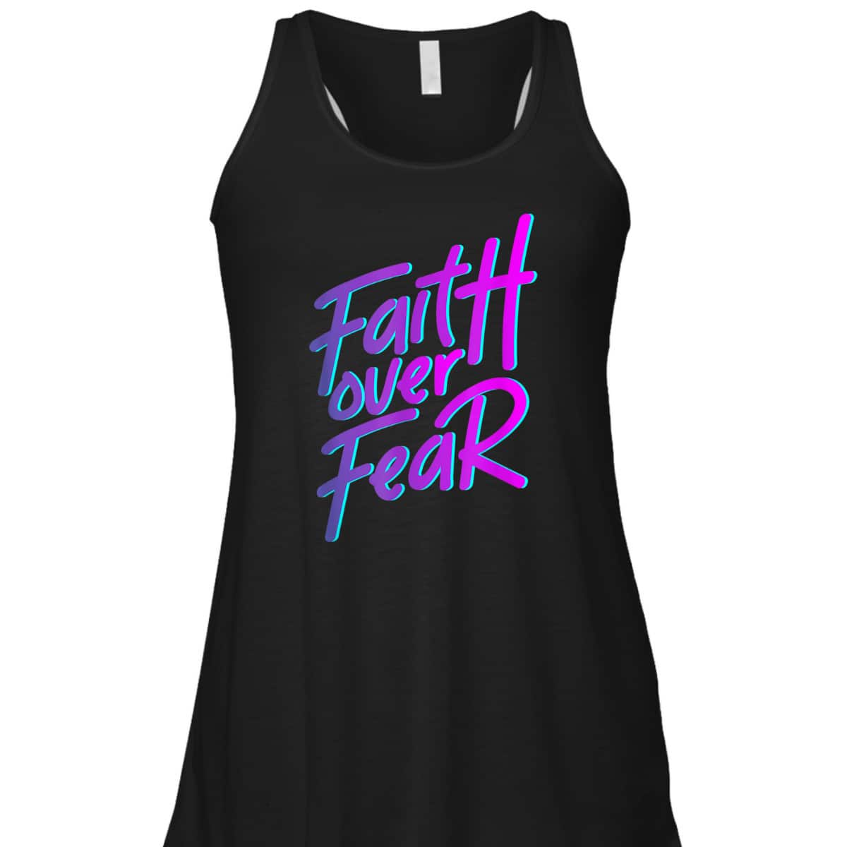 Faith Over Fear T-Shirt Vintage 90s Style Christian Gift