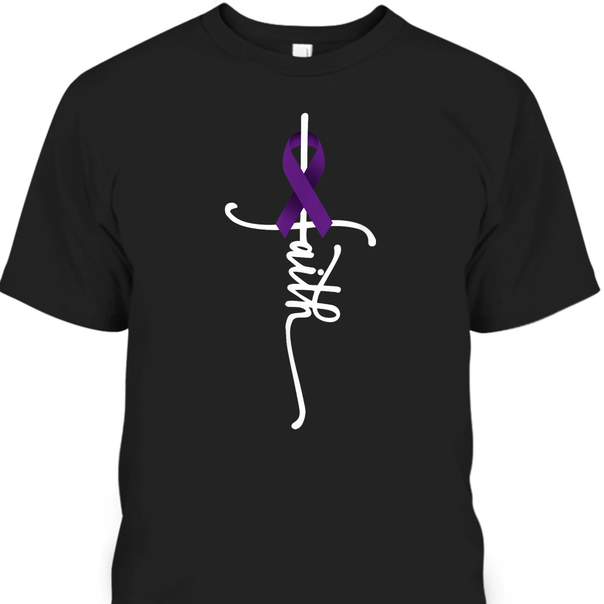 Pancreatic Cancer Faith Pancreatic Cancer Awareness Support T-Shirt Pancreatic Cancer Faith Pancreatic Cancer Awareness Support T-Shirt