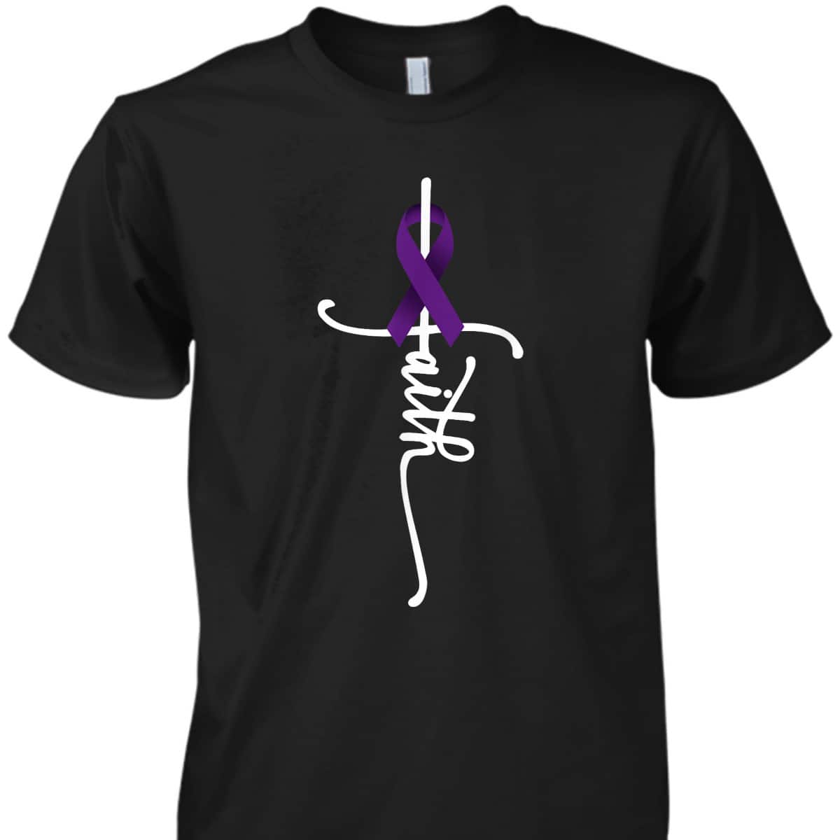 Pancreatic Cancer Faith Pancreatic Cancer Awareness Support T-Shirt