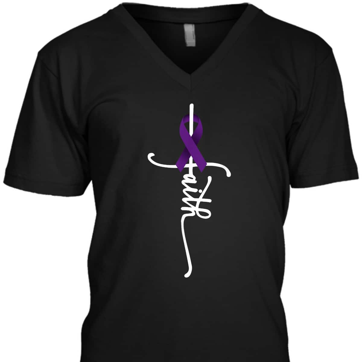 Pancreatic Cancer Faith Pancreatic Cancer Awareness Support T-Shirt