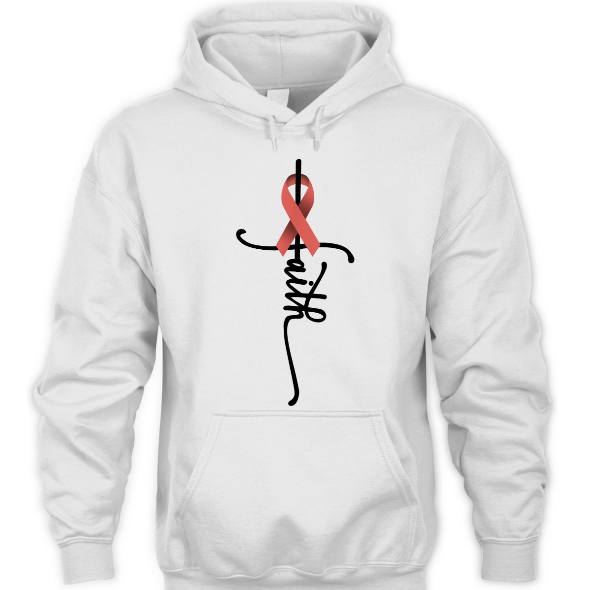 Uterine Cancer Faith Endometrial Cancer Awareness Support T-Shirt