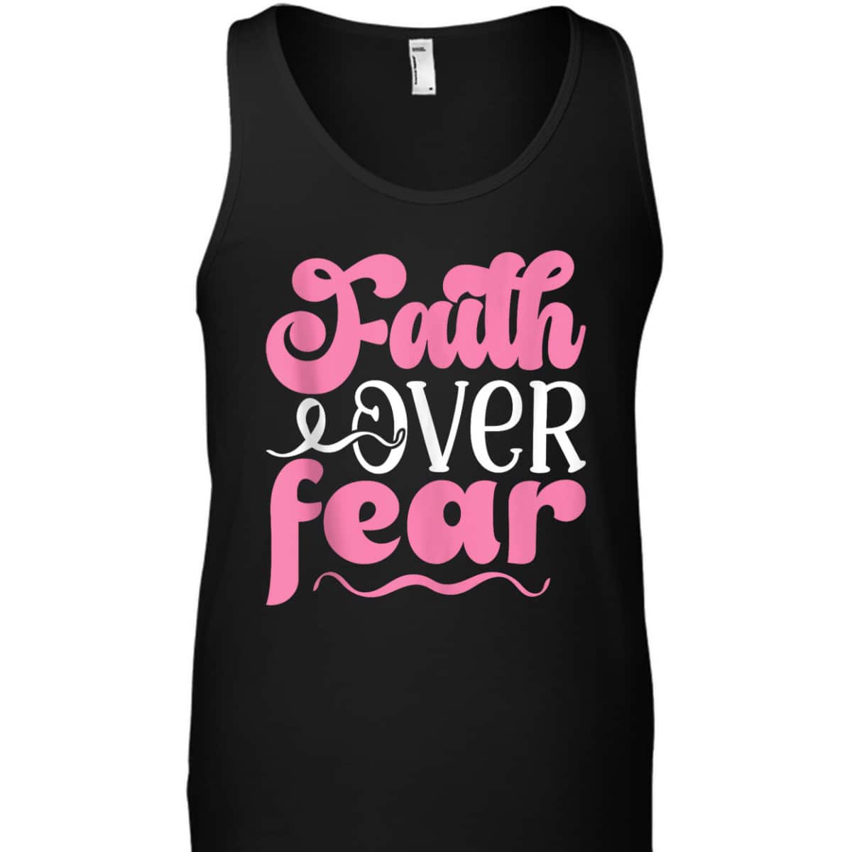 Breast Cancer Awareness Faith Over Fear T-Shirt Breast Cancer Awareness Faith Over Fear T-Shirt