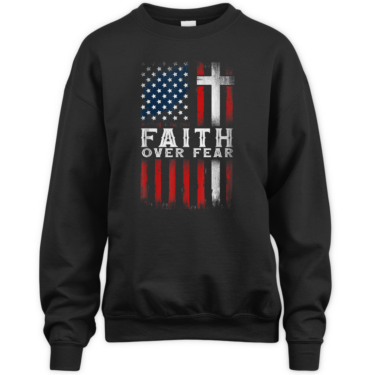 Christian US USA Flag American Christ Faith Over Fear Cross 4th Of July Independent Day T-Shirt Christian US USA Flag American Christ Faith Over Fear Cross 4th Of July Independent Day T-Shirt