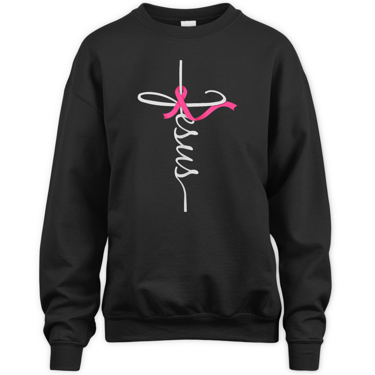 Faith Over Fear Cross Breast Cancer Awareness Jesus Believers T-Shirt Faith Over Fear Cross Breast Cancer Awareness Jesus Believers T-Shirt