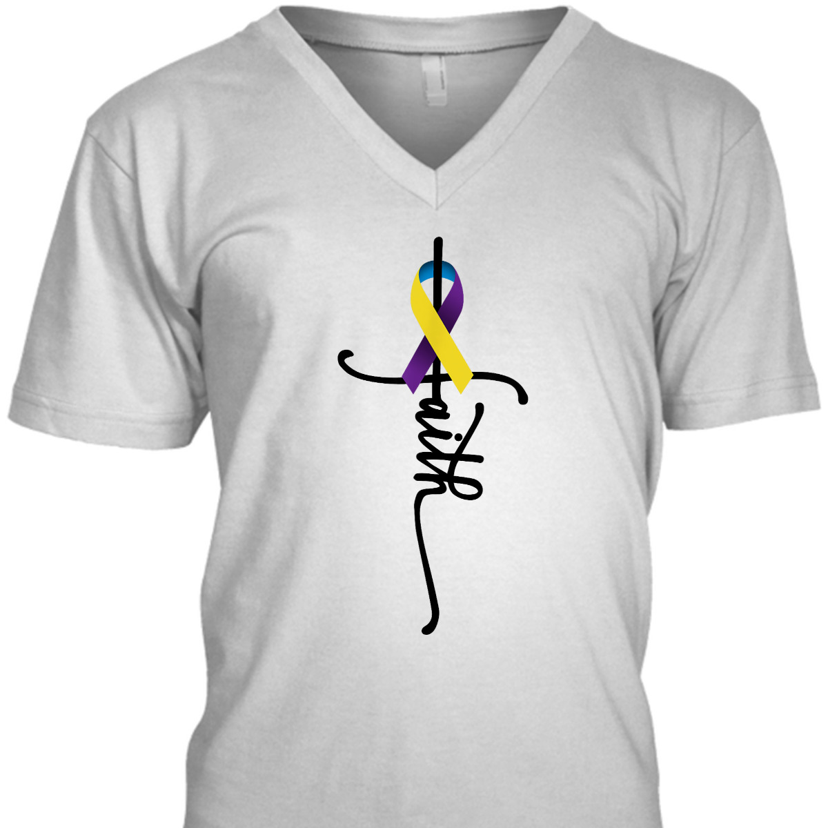 Bladder Cancer Faith Bladder Cancer Awareness Support T-Shirt