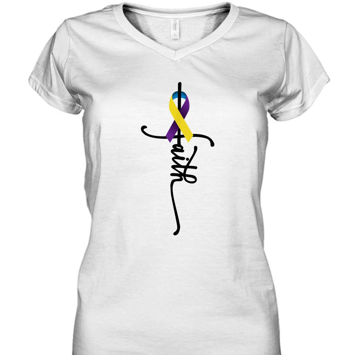 Bladder Cancer Faith Bladder Cancer Awareness Support T-Shirt