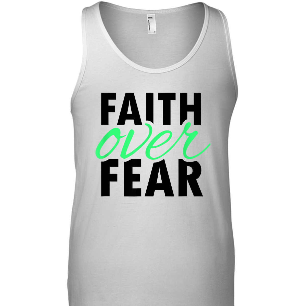Vintage Faith Over Fear Christian Bible Verse Religious T-Shirt