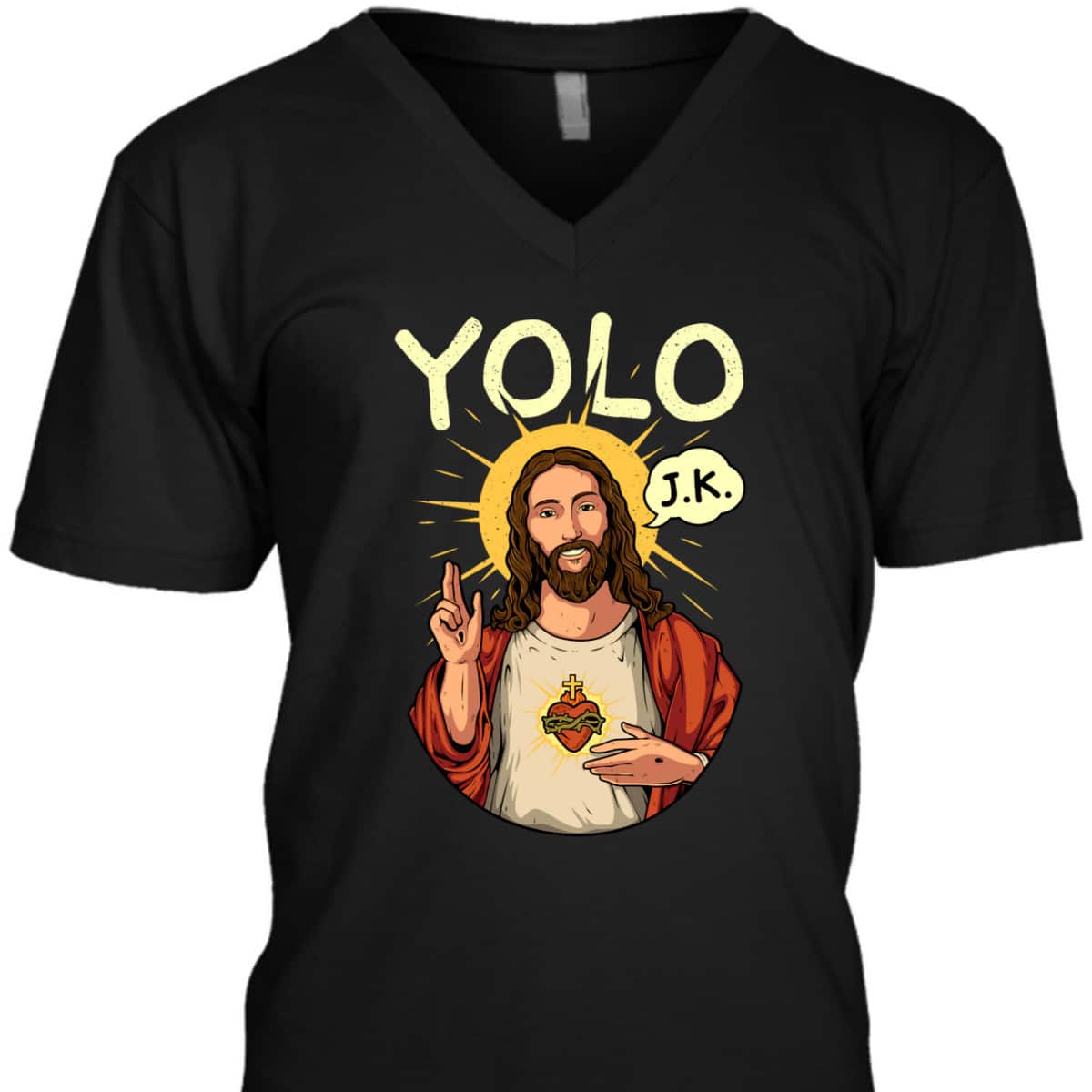 Jesus Christ YOLO JK Funny Christian Easter Day T-Shirt Jesus Christ YOLO JK Funny Christian Easter Day T-Shirt