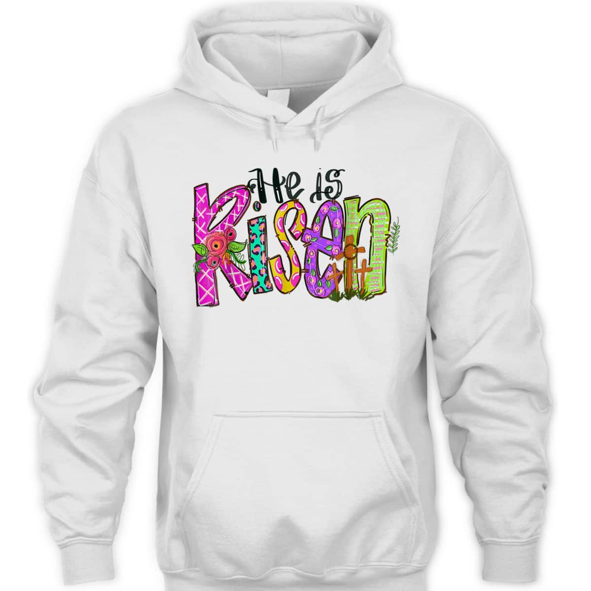 He Is Risen Christian Cross Happy Easter Day T-Shirt He Is Risen Christian Cross Happy Easter Day T-Shirt