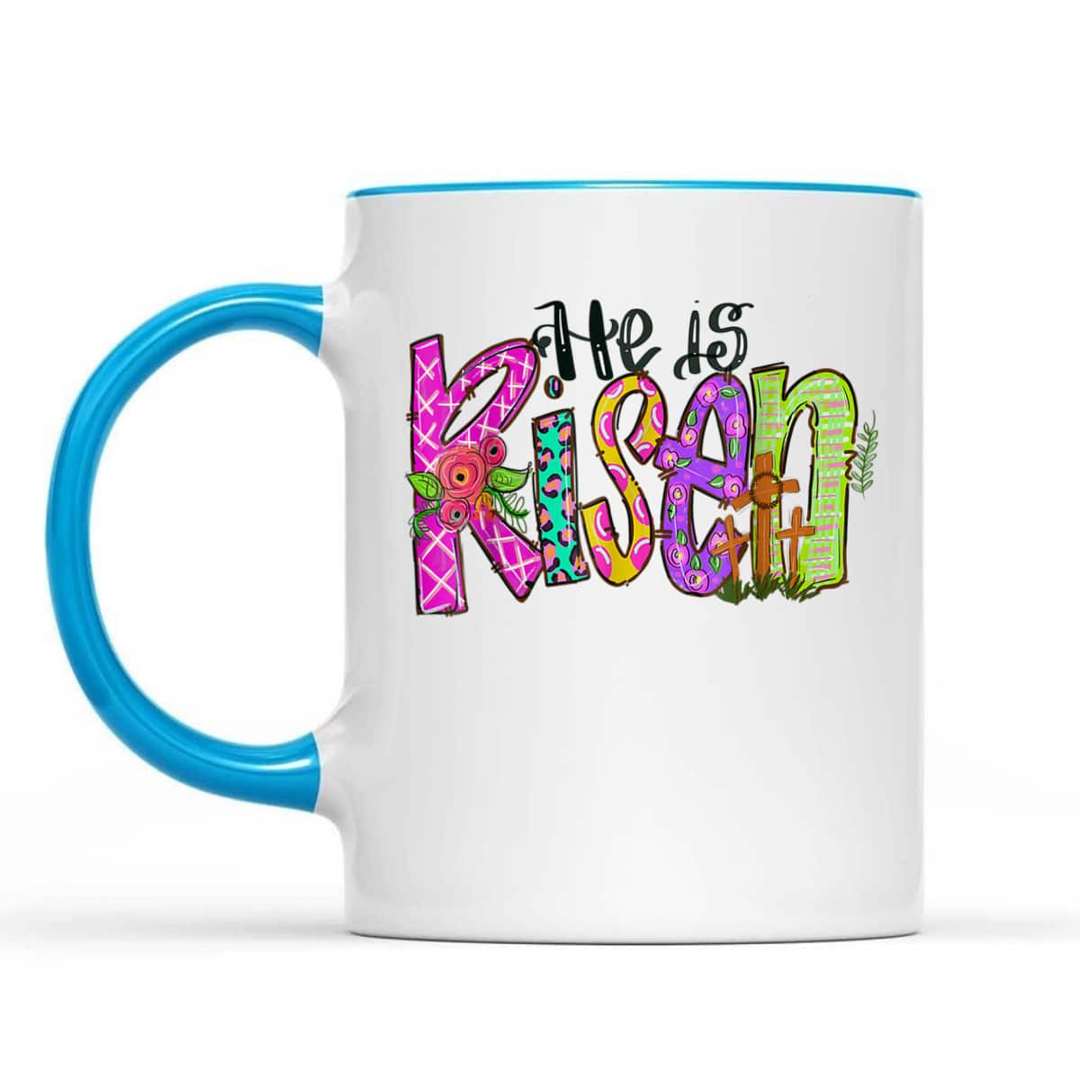 He Is Risen Christian Cross Happy Easter Day T-Shirt He Is Risen Christian Cross Happy Easter Day T-Shirt