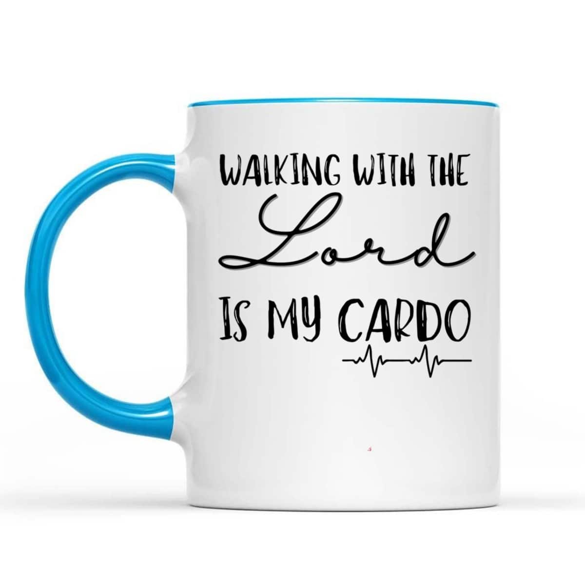 Walking With The Lord Is My Cardio Funny Christian T-Shirt