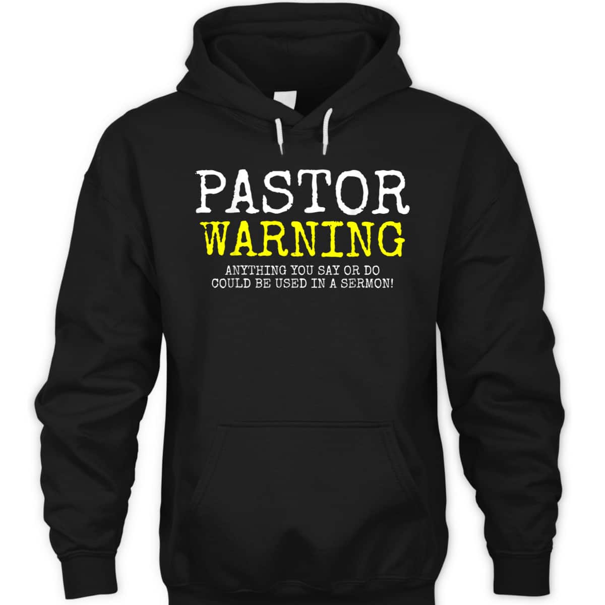 Pastor Warning Church Religious Faith Jesus Funny Christian T-Shirt