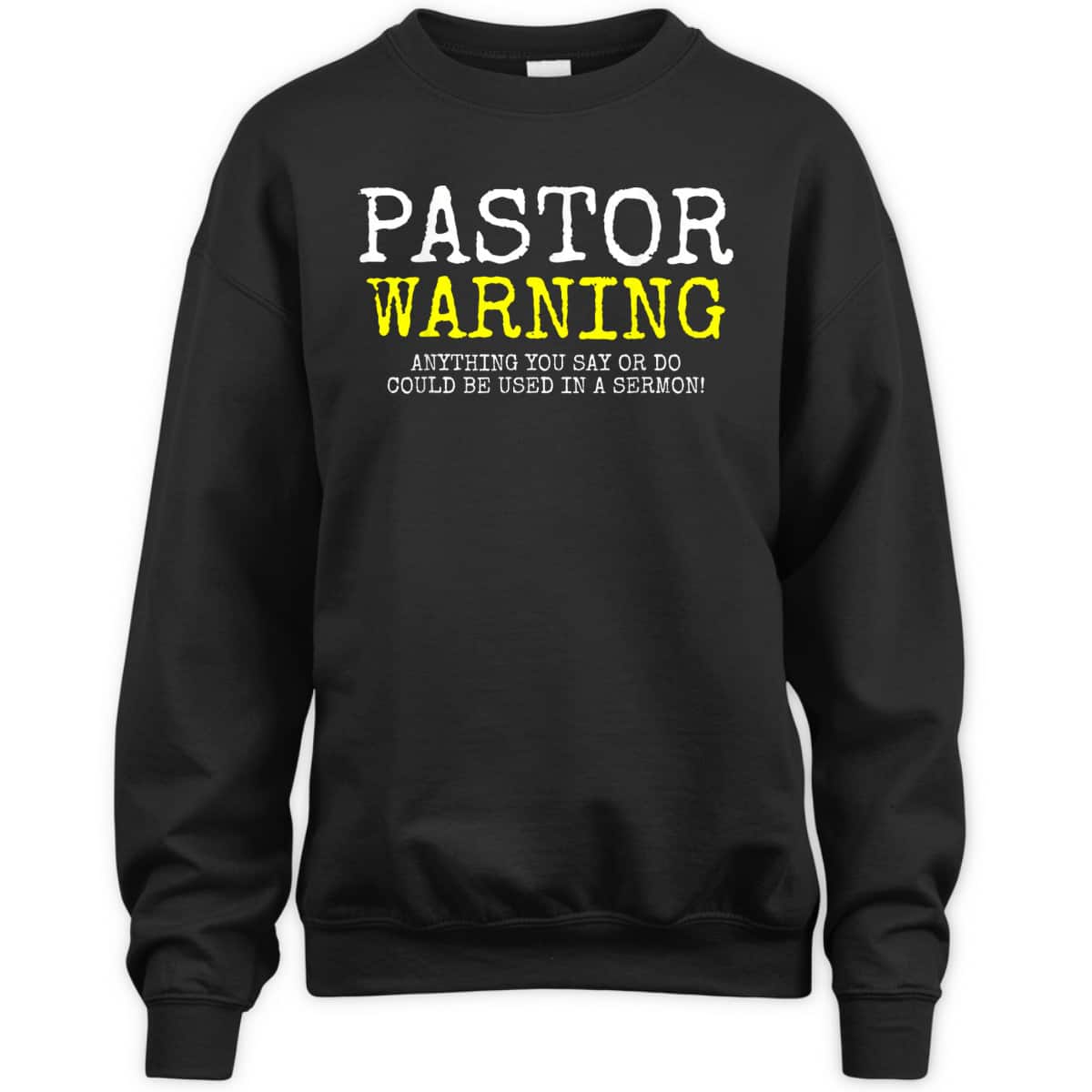 Pastor Warning Church Religious Faith Jesus Funny Christian T-Shirt