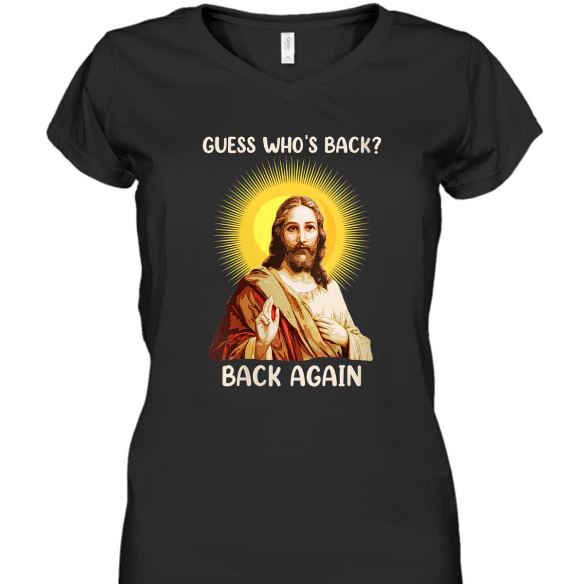 Funny Christian Guess Who's Back Happy Easter Day T-Shirt Funny Christian Guess Who's Back Happy Easter Day T-Shirt