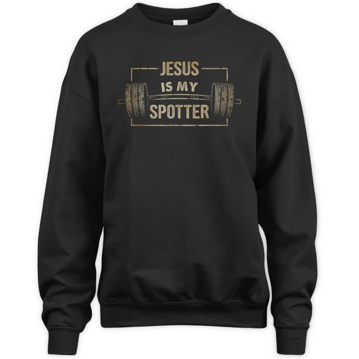 Funny Christian Gymer Jesus Is My Spotter T-Shirt