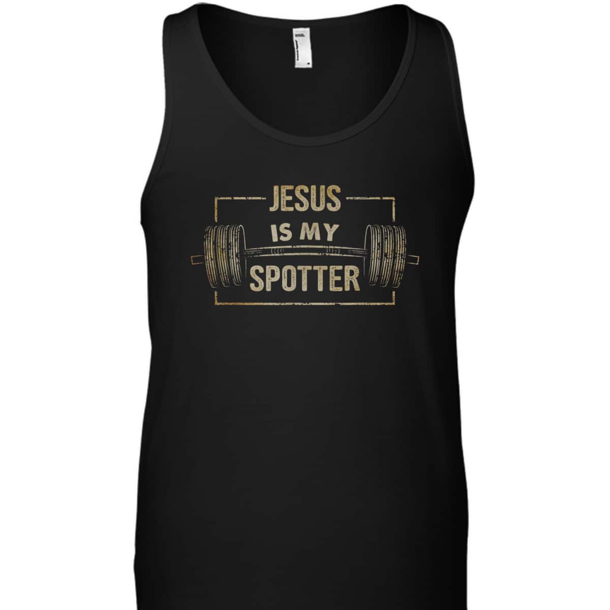 Funny Christian Gymer Jesus Is My Spotter T-Shirt