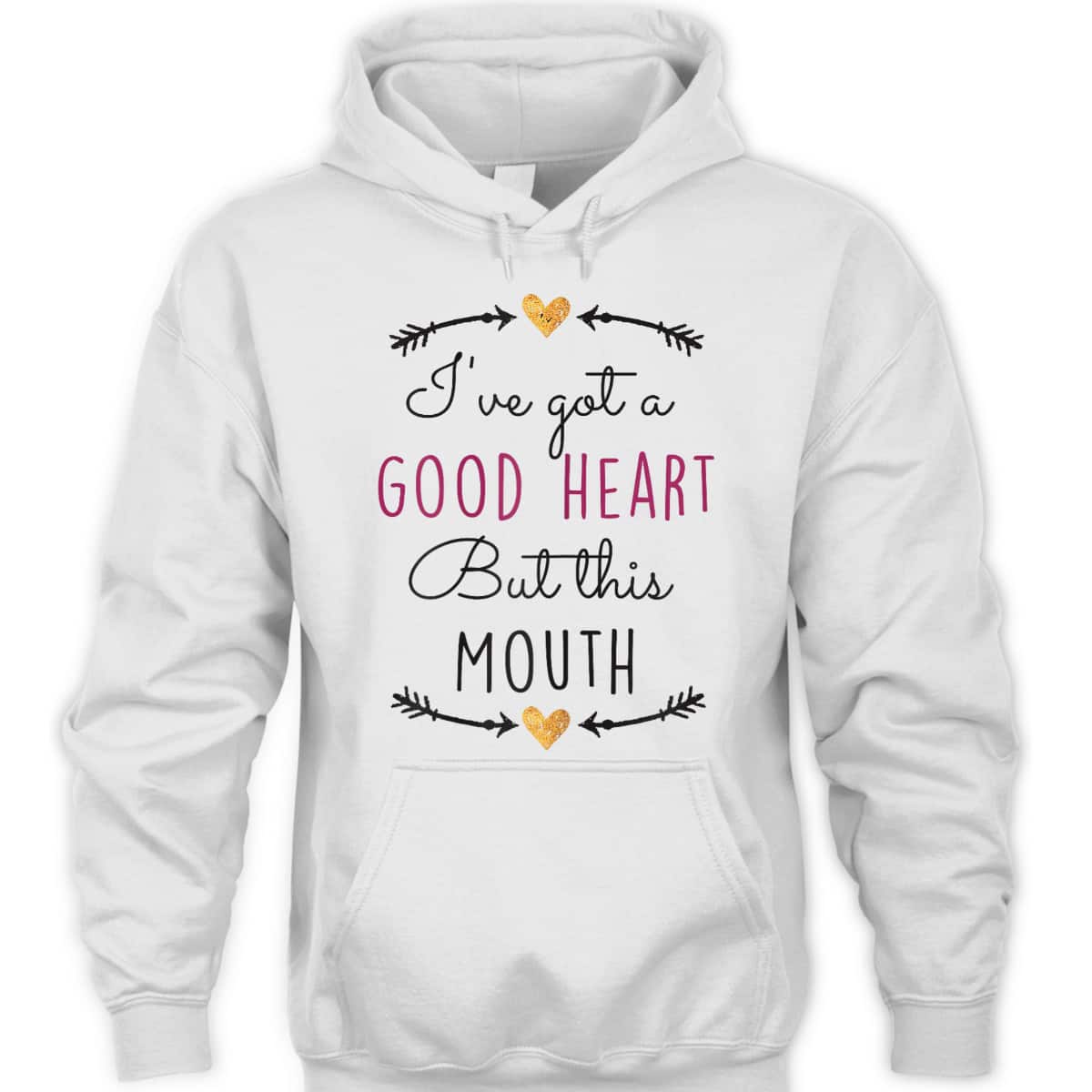 Funny Christian T-Shirt I've Got A Good Heart But This Mouth