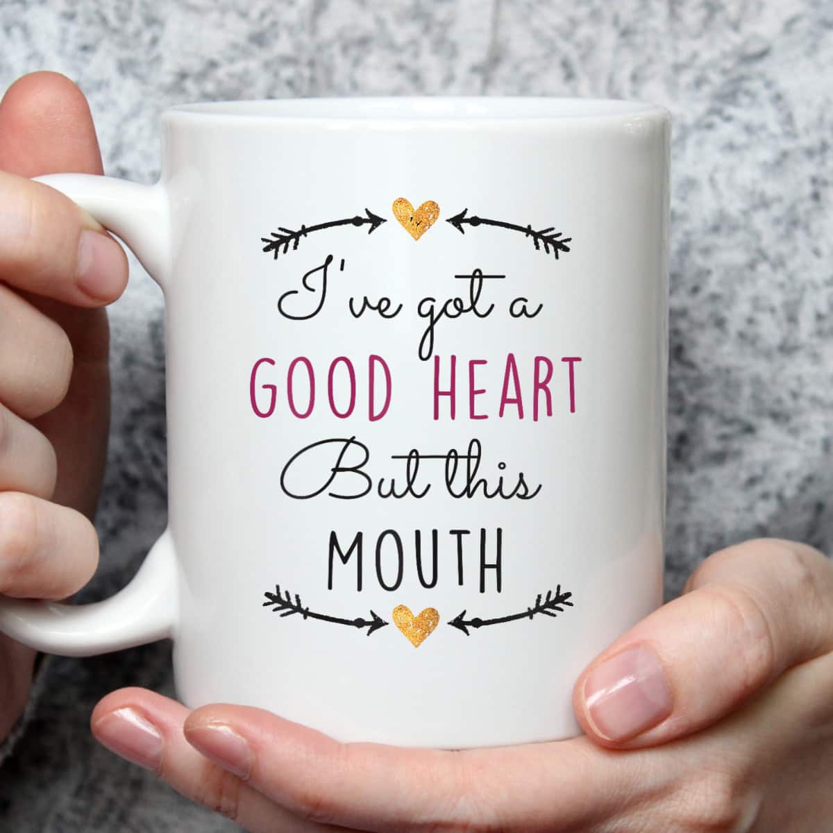 Funny Christian T-Shirt I've Got A Good Heart But This Mouth