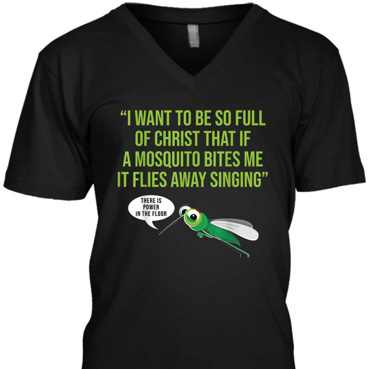 Christian Mosquito Funny Christian Jokes Religious T-Shirt
