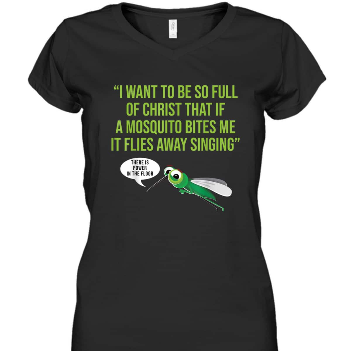 Christian Mosquito Funny Christian Jokes Religious T-Shirt