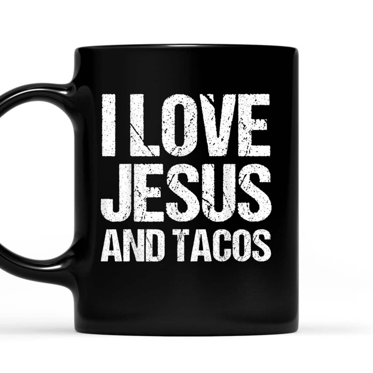 I Love Jesus And Tacos Funny Mexican Christian T-Shirt