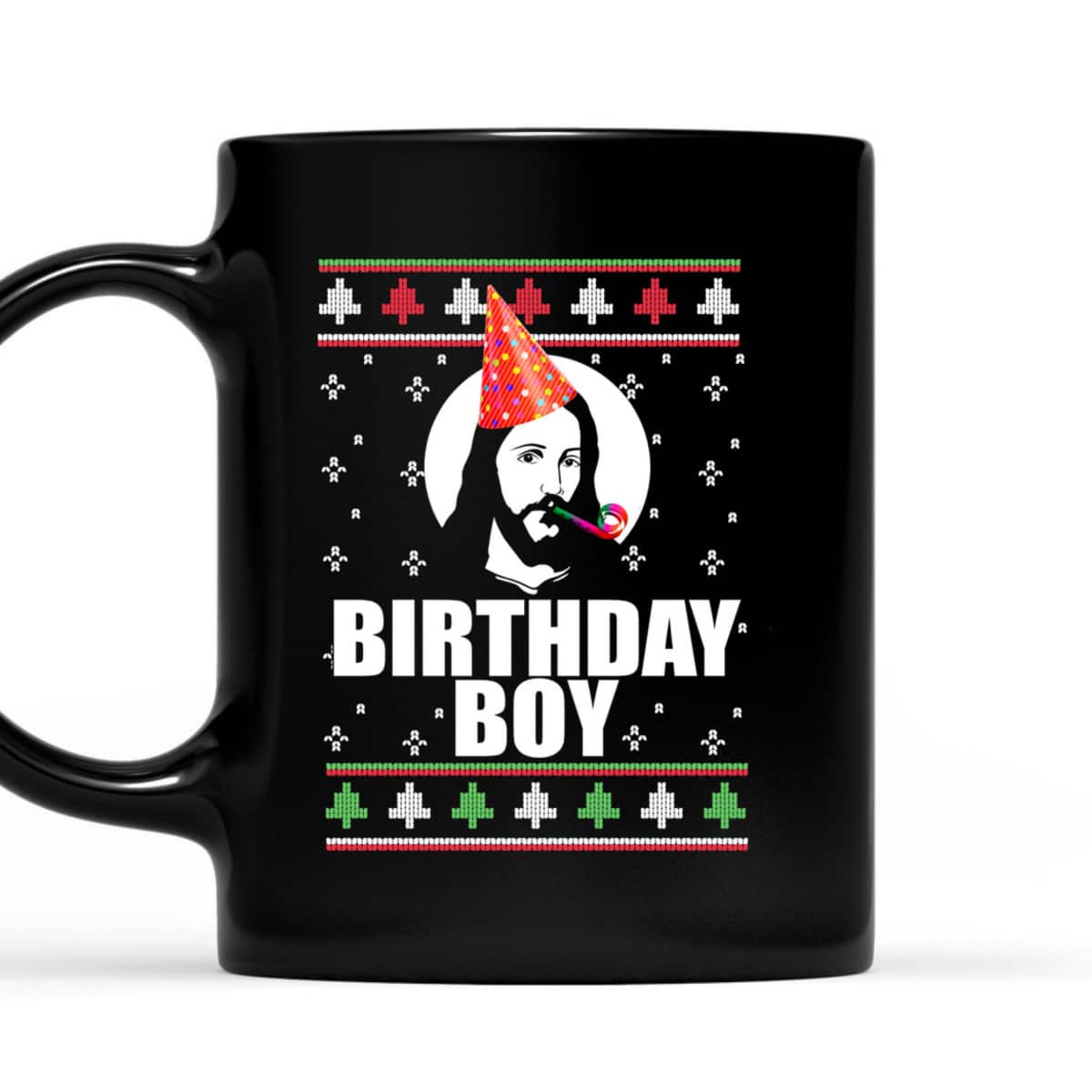 Birthday Boy Jesus Funny Ugly Christmas Sweater Xmas T-Shirt