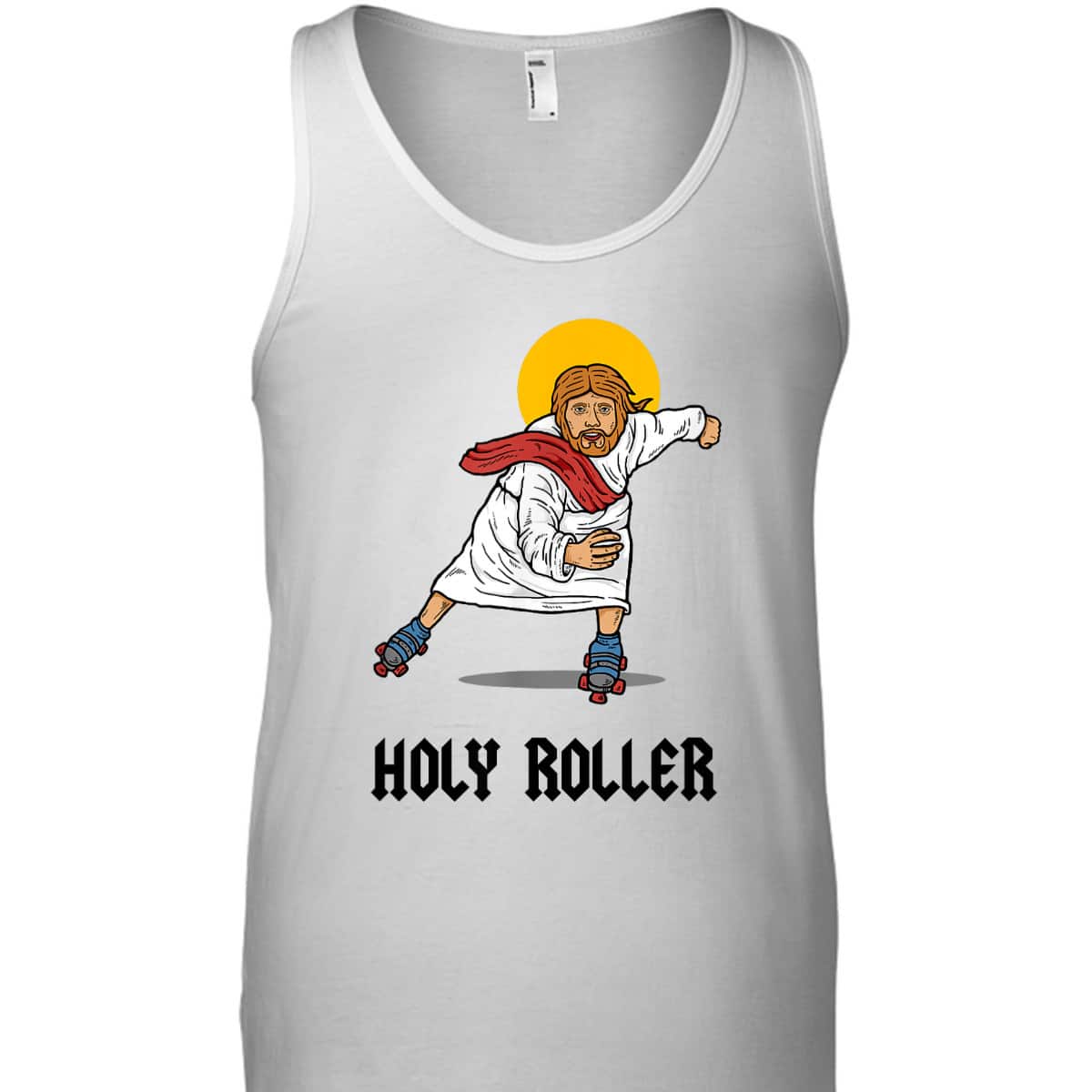 Holy Roller Funny Christian Jesus Roller Skates Skating T-Shirt Holy Roller Funny Christian Jesus Roller Skates Skating T-Shirt