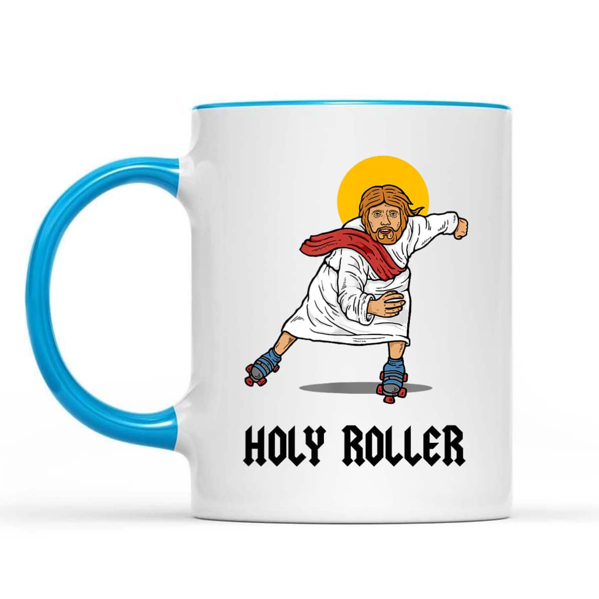 Holy Roller Funny Christian Jesus Roller Skates Skating T-Shirt