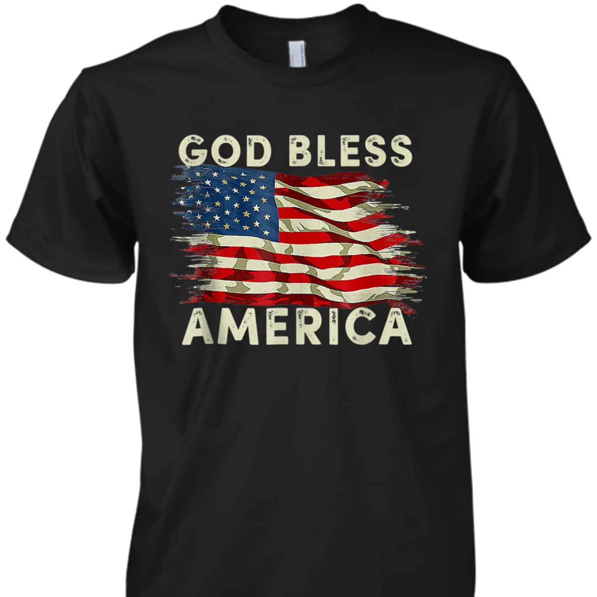 God Bless America USA Flag Christian 4th Of July T-Shirt God Bless America USA Flag Christian 4th Of July T-Shirt