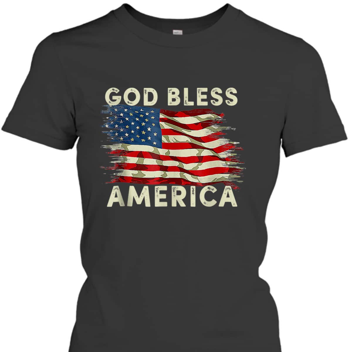 God Bless America USA Flag Christian 4th Of July T-Shirt God Bless America USA Flag Christian 4th Of July T-Shirt