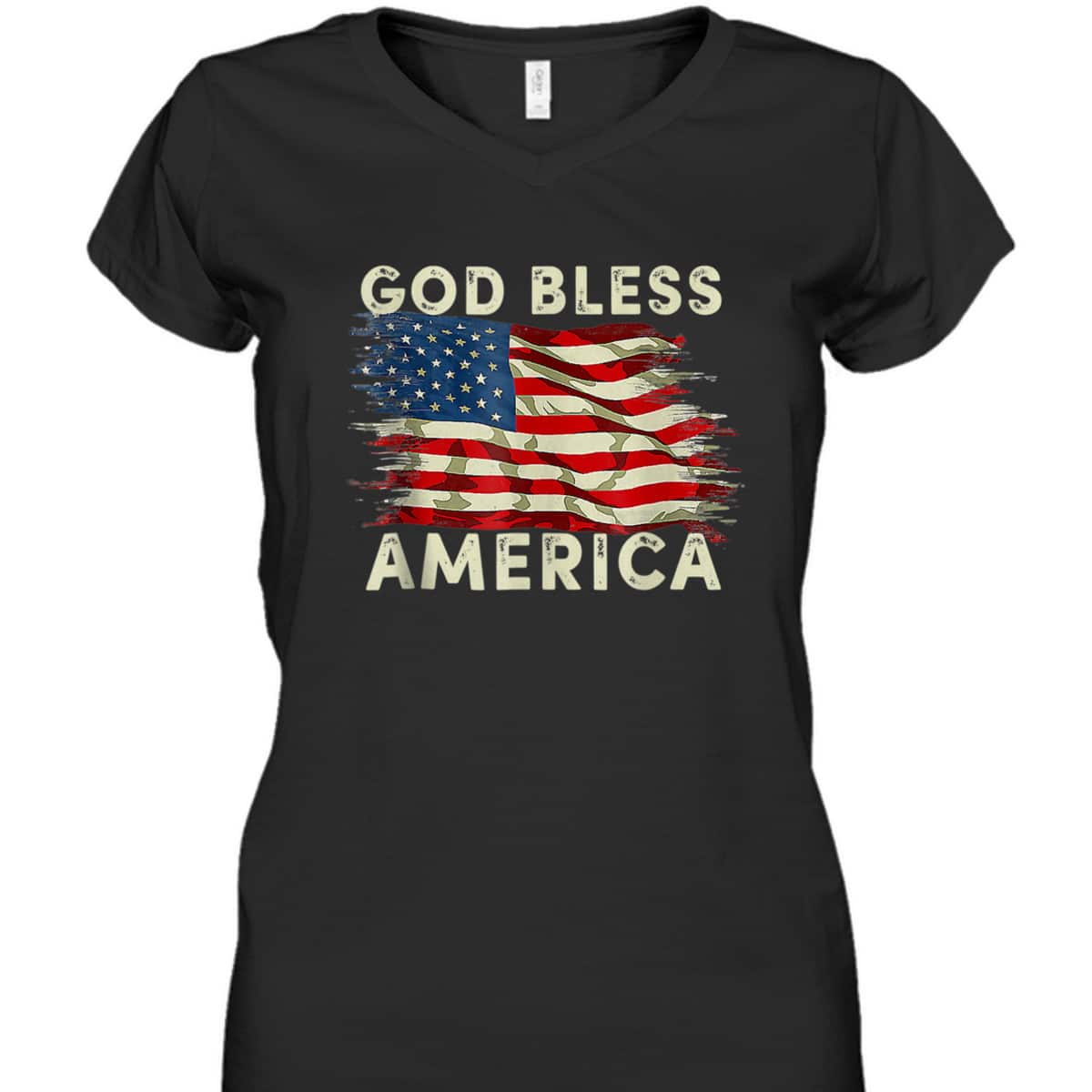God Bless America USA Flag Christian 4th Of July T-Shirt God Bless America USA Flag Christian 4th Of July T-Shirt