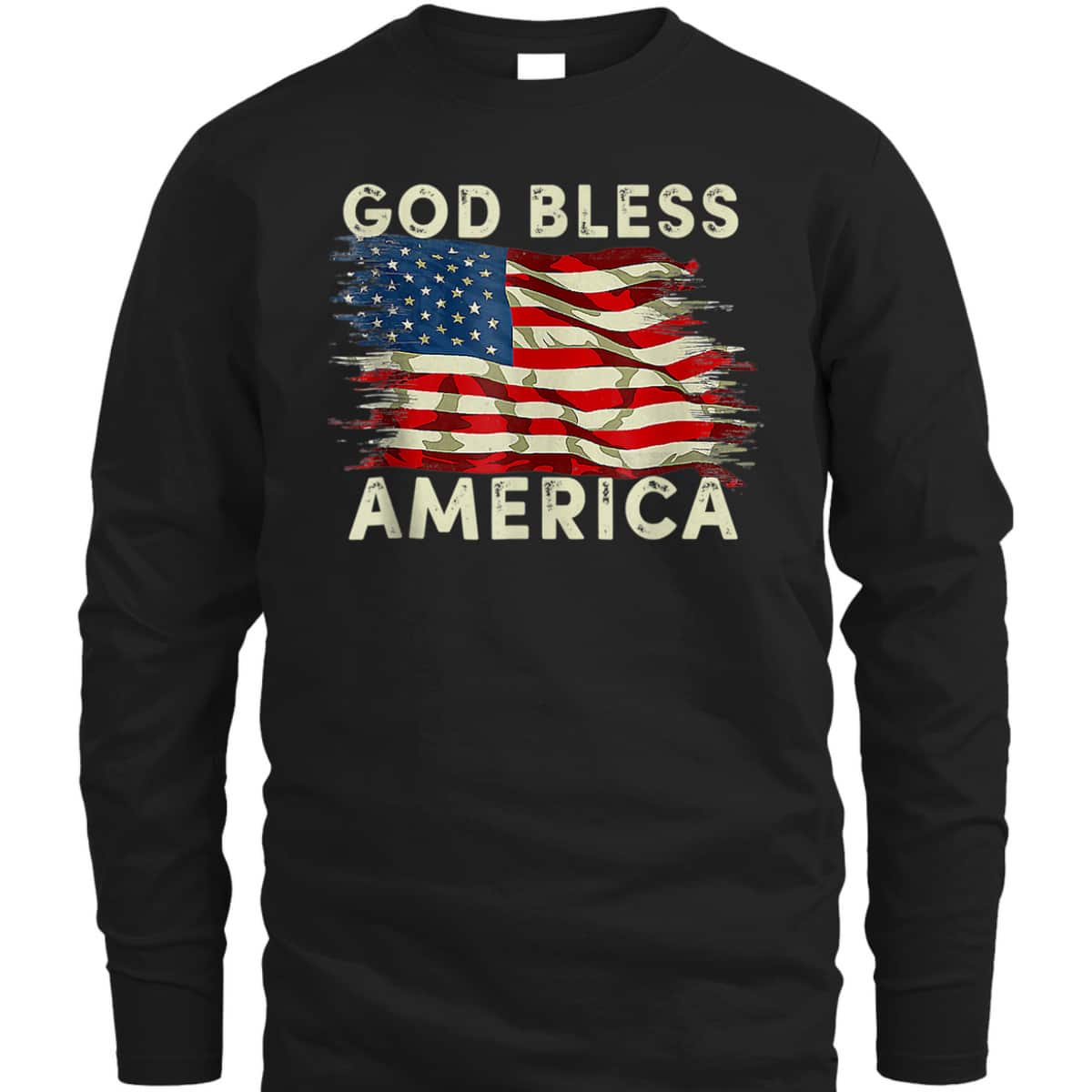 God Bless America USA Flag Christian 4th Of July T-Shirt God Bless America USA Flag Christian 4th Of July T-Shirt