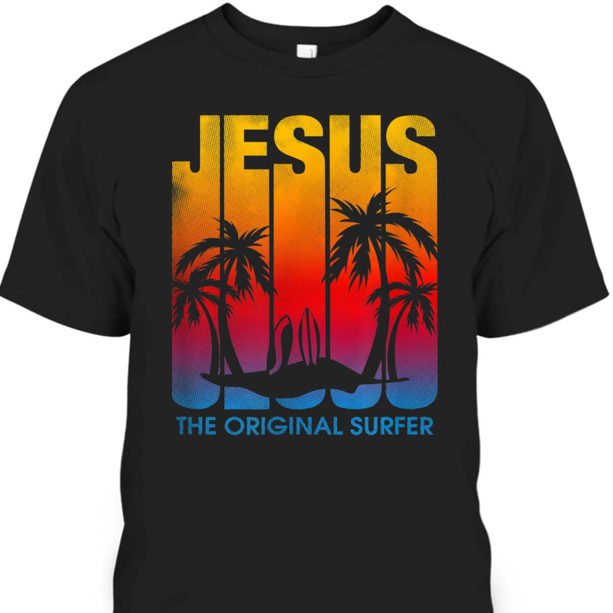 Jesus Vintage Beach 70's Surf Style Christian Surfers The Original Surfer T-Shirt Jesus Vintage Beach 70's Surf Style Christian Surfers The Original Surfer T-Shirt