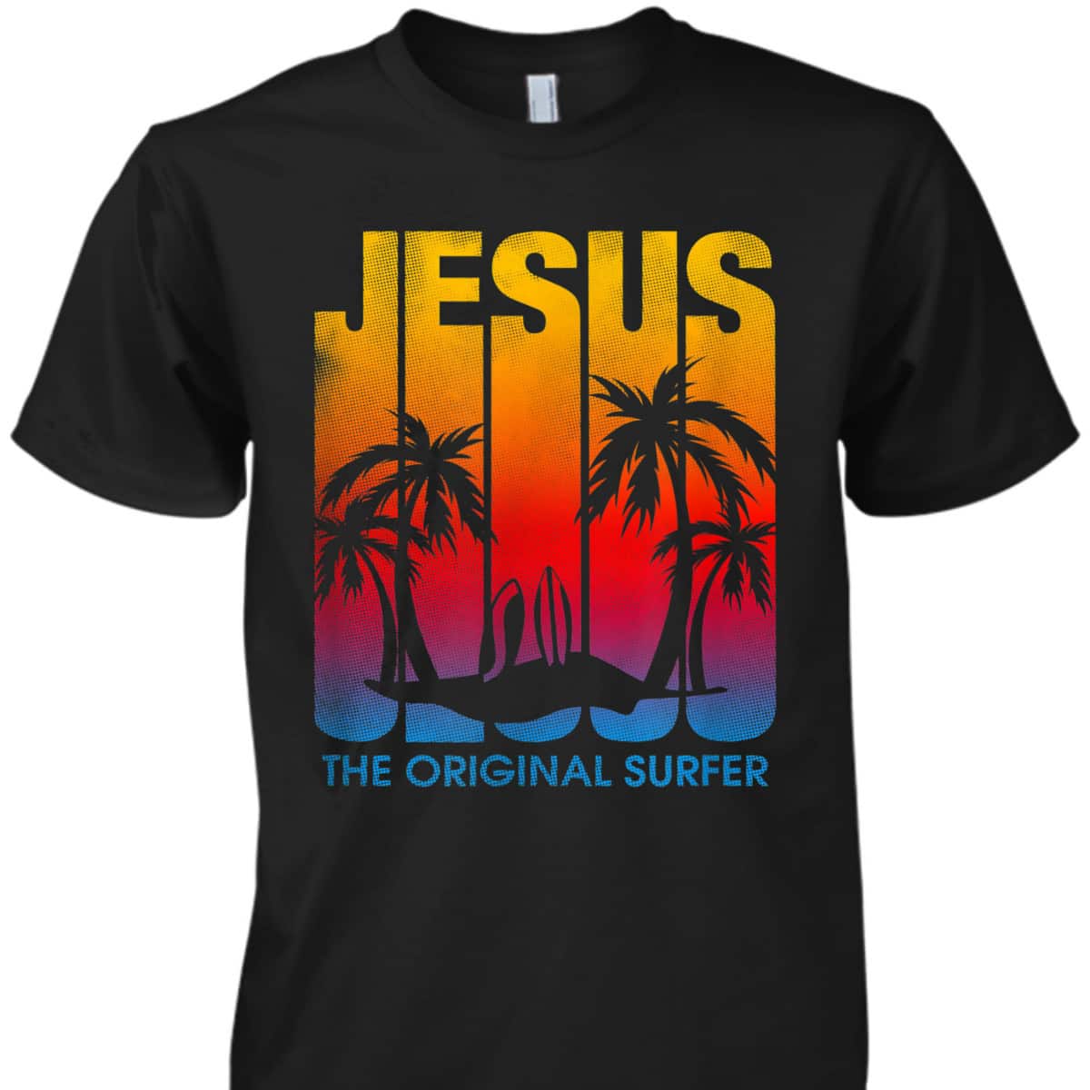Jesus Vintage Beach 70's Surf Style Christian Surfers The Original Surfer T-Shirt Jesus Vintage Beach 70's Surf Style Christian Surfers The Original Surfer T-Shirt