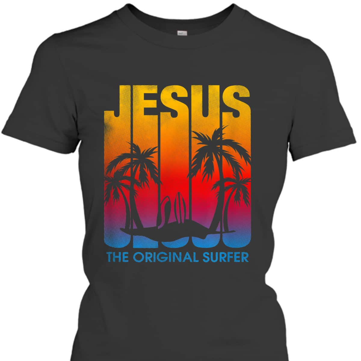 Jesus Vintage Beach 70's Surf Style Christian Surfers The Original Surfer T-Shirt Jesus Vintage Beach 70's Surf Style Christian Surfers The Original Surfer T-Shirt