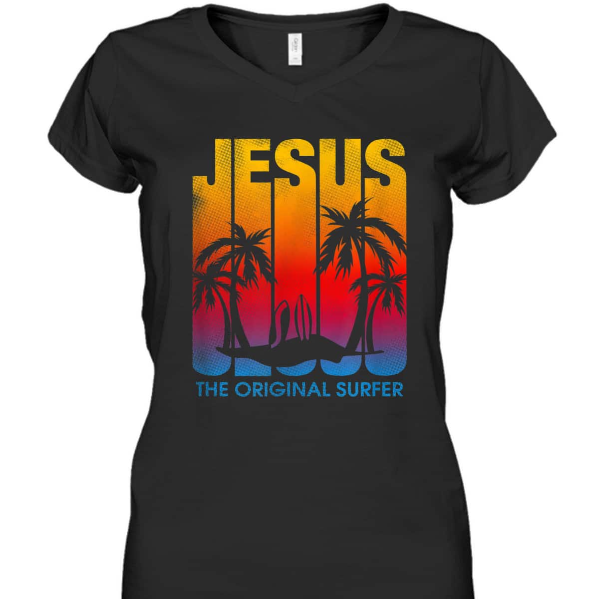 Jesus Vintage Beach 70's Surf Style Christian Surfers The Original Surfer T-Shirt Jesus Vintage Beach 70's Surf Style Christian Surfers The Original Surfer T-Shirt